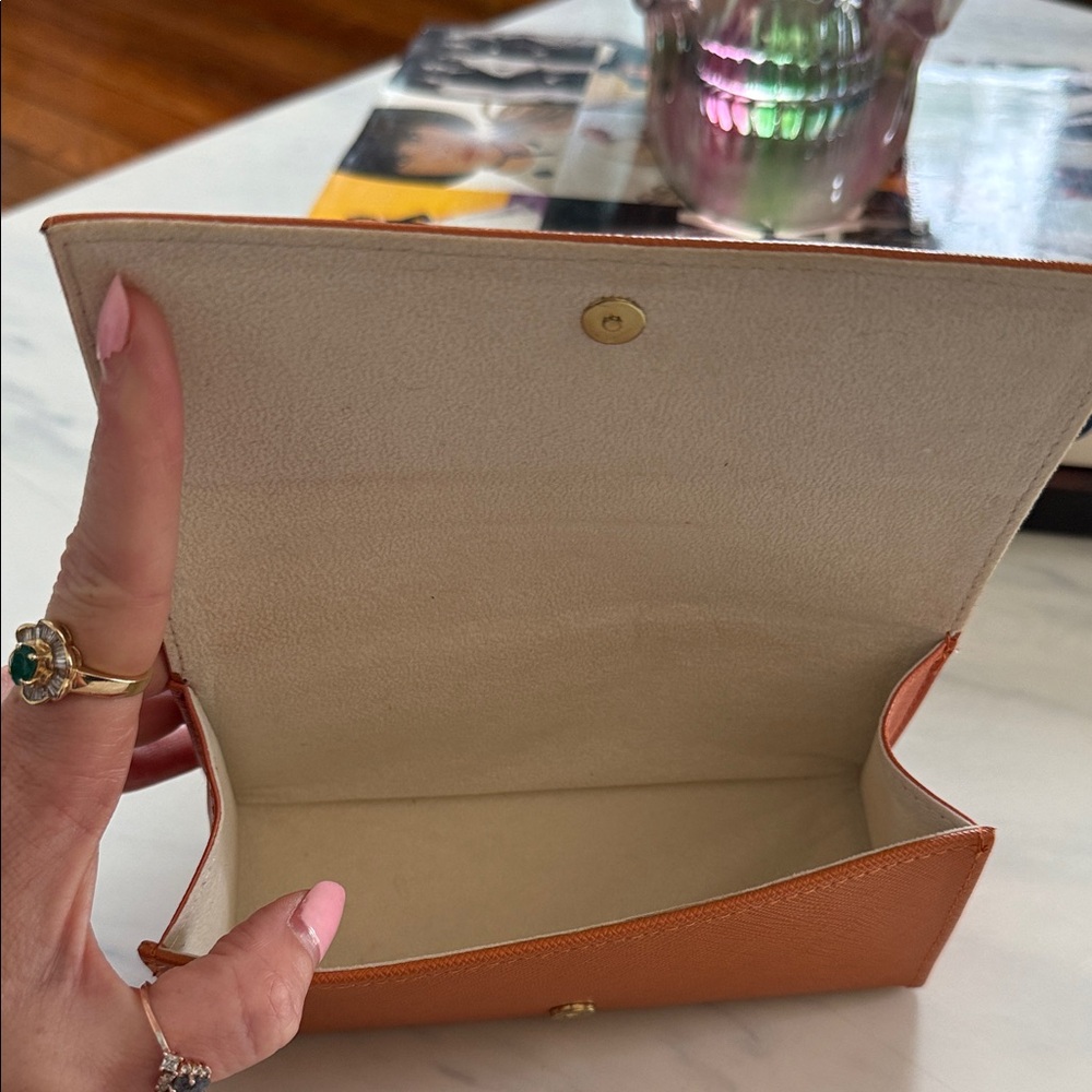 Authentic Tory Burch Orange Sunglasses Case - Picture 2 of 7